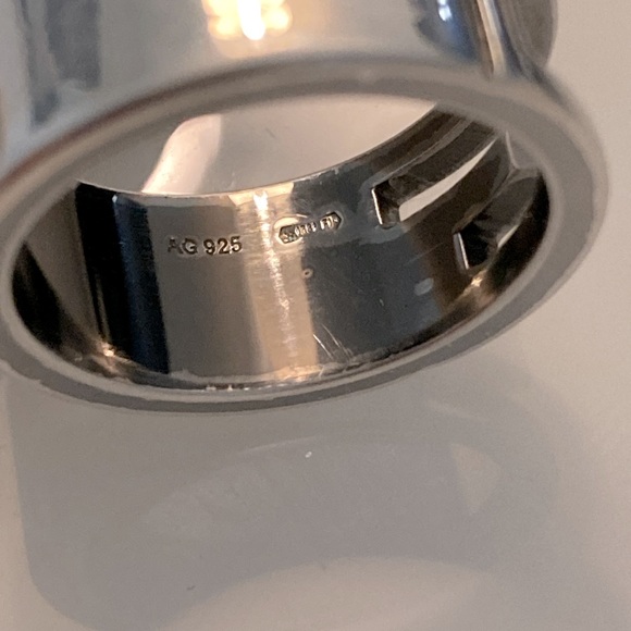 Auth Gucci Ring 925 Silver Size 5 - Picture 5 of 6